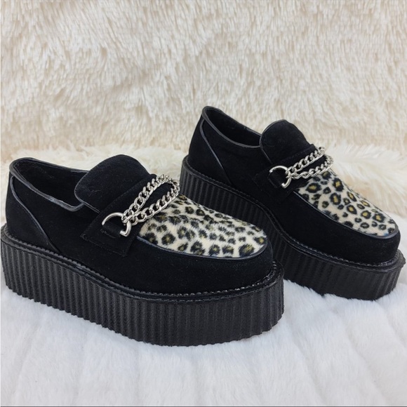 Demonia Shoes Leopard Print Demonia Creeper 59s Poshmark
